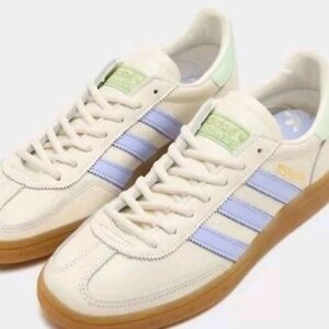 new men's 13 Adidas originals Handball Spezial Cream Violet IH2460 trefoil